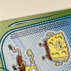 Spongebob Squarepants Sticker 10 Sheet Lot Vintage 2006 10 Stickers Per Sheet