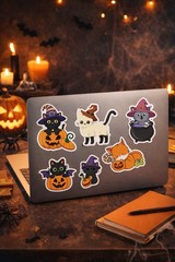 Halloween Animal Sticker Set – 64 Piece