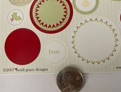 JOLLY & BRIGHT WORD Card Stock Sticker(45pc)Heidi Grace•Christmas •Mistletoe•Joy