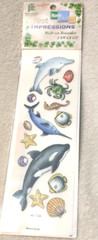 shells, fish First Impressions Rub-On Transfers 2 3/4″ x 8 1/2 Scrapbooking A26