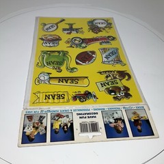 SEAN – Vintage 80s Celebrity Stickers Self-Adhesive/Removable by Mark I