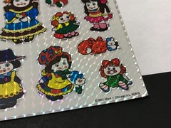 Vintage 1983 Morgan Mark 1 Chrome Prism Stickers – Doll Stickers – Missing 2