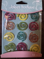 New Jolee’s Boutique Cabochons Dimensional Stickers Colorful Swirls Crafts