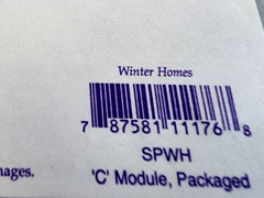 Vintage 1997 John Grossman Winter Homes Sticker Sheet 2 Modules Scrapbooking NOS