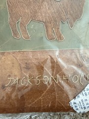 Handmade Album Of Natural Material Buffalo Jackson Hole Scrapbooking Craft New