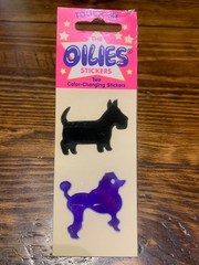 Vintage 80’s 90’s Davis Liquid Crystal Oilies – POODLE – sealed Mystiks Sticker
