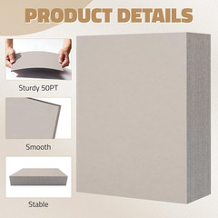 Scrapbooking Cardboard Sheets Kraft Chipboard 5×7 Inches 50PT 1.3mm Thick Art