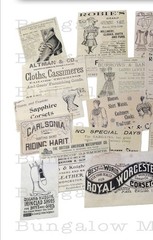 FASHION 24pc LOT A Ephemera Paper Pack Junk Journal Vintage Ads Collage Art