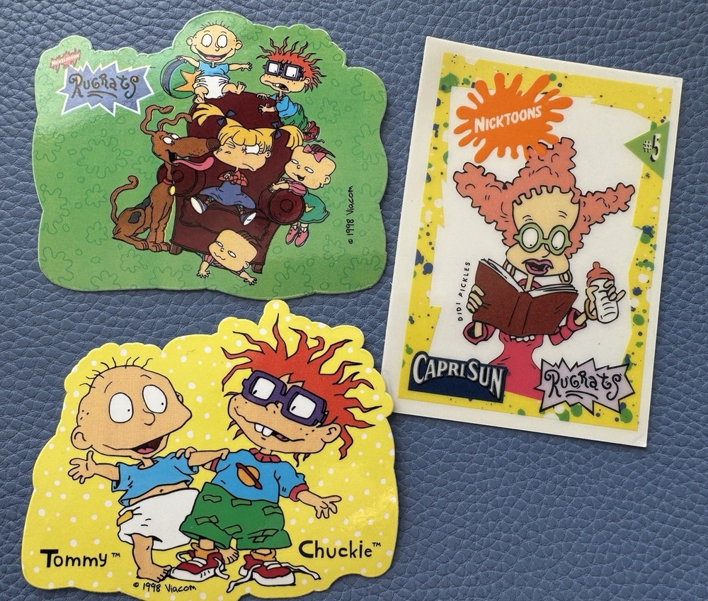Lot Rugrats Colorful Sticker NOS Cartoons Nickelodeon Decal Angelica Chuckie