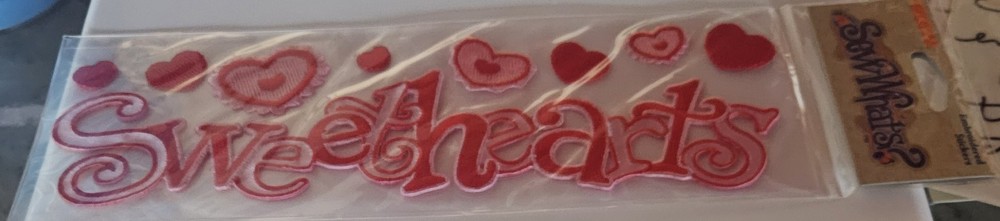 Sticko Sew Whats? Sweethearts Embroidered Stickers New in Package 9×3