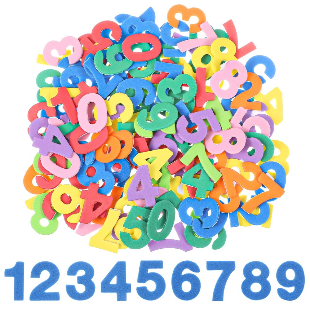 260PCS Numbers Foam Stickers, Letter Stickers for Crafts