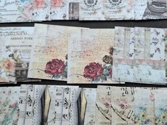 200 Pc Ephemera Petite 2 3/4 X 2 3/4 Dec Garden Series Floral Paper Pack Pack A