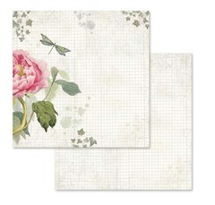 Stamperia Intl Letters & Flowers Double Sided Paper Pad (10/Pack), 12″ x 12″,…