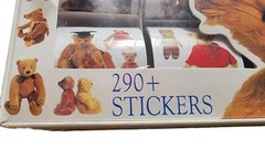 Vintage 2001 Roll of Teddy Bear Prism Sticker And More 290+ NOS