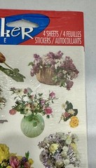 Forget Me Not Floral Flower Bouquet Stickers 4 Sheets Vintage Sealed