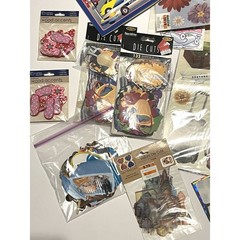 Scrapbooking Sticker Lot Summer Beach Vacation Picnic Travel Car Planes Die Cuts