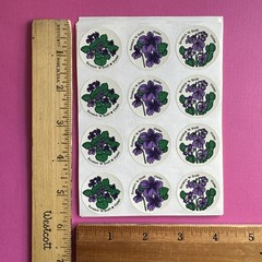 CTP Flower Scratch & Sniff Floral Full Sheet Sniffy Set Rose Lilac Carnation Lot