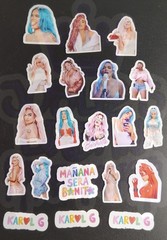 20 Pcs. Glossy Karol G Stickers Waterproof Vinyl stickers