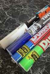 Vintage DuraSeal Adhesive Book Covering Rolls Collectible Brite Colors x4 1990s