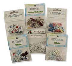 Buttons Galore 50+ Assorted WINTER Theme Buttons for Sewing & Crafts