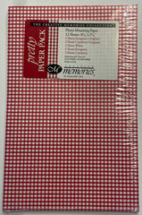 CM106 – CREATIVE MEMORIES PRETTY PAPER PACK – 8.5×5.5 – 5 colors, 12 sheets NEW