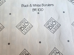 Vintage 1999 MAMBI Black & White Borders Clear Stickers – Scallop NOS Scrapbook