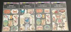 Jot Birds Butterflies Flowers Stickers LOT – 36 Pieces Total