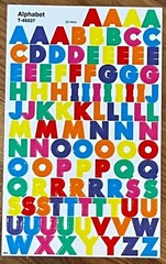 4 sheets Colorful Small ABC / 123 Alphabet Numbers Scrapbook 400 Stickers!
