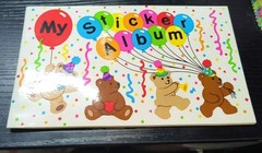 Vintage 1992 Sandylion Sticker Designs My Sticker Album Bears Princess Castle