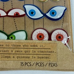 Jolee’s Boutique Spooky Eyes Dimensional 3D Stickers 50-20948 Parcel Halloween