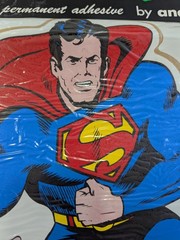 Vintage SUPERMAN Sticker – Factory Sealed – 12”x18”
