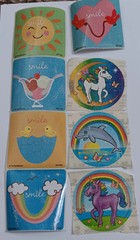 Smile Makers, Smile Stickers And 3 Glitter, Lot Of8