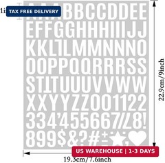 980 Pcs 1 Inch Vinyl Waterproof Letter Stickers,10 Sheets Self-Adhesive Alphabet