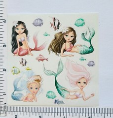 Violette Stickers Trendy Mermaid Girls Craft Planner Supply Scrapbook Fish
