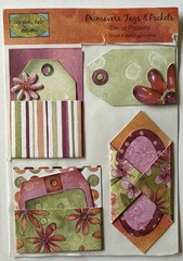 PRIMAVERA TAGS & POCKET Die-Cut Dimensional Stickers(4pc) •Journal•Card Making•
