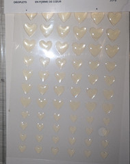 3 Pkgs – 216 Pieces Stampin’ Up! Heart Epoxy Droplets Embellishments LOT