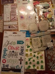 Large Scrapbook Memory Book JJ Sticker Lot Vintage ,Current, & Rare