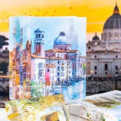 City Buildings PET Stickers Scrapbooking Sticker Journal Planner Wall Collage