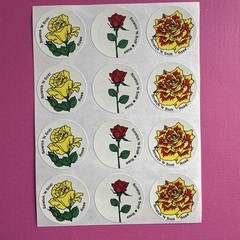 CTP Flower Scratch & Sniff Floral Full Sheet Sniffy Set Rose Lilac Carnation Lot