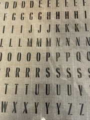 New Linen Alphabet Stickers Self Adhesive Letters Scrapbooking Lil Davis Designs