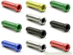 10 COLORFUL Bicycle Cable End Caps Tips – For Brake or Derailleur Bike Parts
