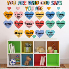 Christian Bulletin Board Decorations God Says You Are Religious Classroom