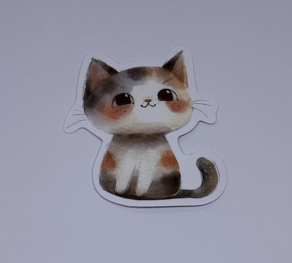 Cute Baby Cat Animal Sticker Vinyl Decal Journal Wall Fun Art Decor Tc9