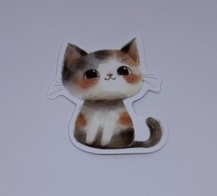 Cute Baby Cat Animal Sticker Vinyl Decal Journal Wall Fun Art Decor Tc9