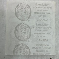 Vintage Sandylion Prismatic Stickers 1 Mod 2″X2″ Sticker Animal Valentines