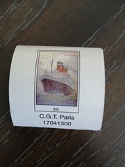 Lot of 7 Vintage Ocean Liner Stickers 2″×2″ (5x5cm) C.G.T. La Provence & More
