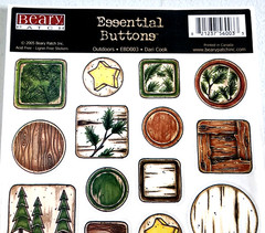 Beary Patch 2005 Clear Stickers Outdoors Tree Wood Country Scrapbook Journal NEW