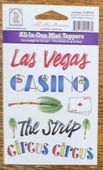 All My Memories All In 1 Las Vegas Mini Toppers Casino The Strip Circus Stickers