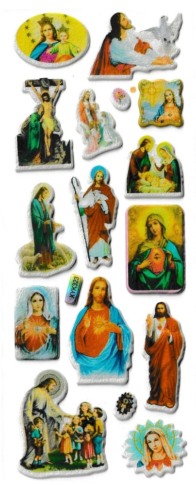 3D stickers CHRISTIANITY Jesus Maria