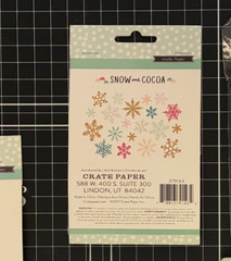 Crate Paper SNOW and COCOA Die-Cuts Winter Snowflakes – Last Item!